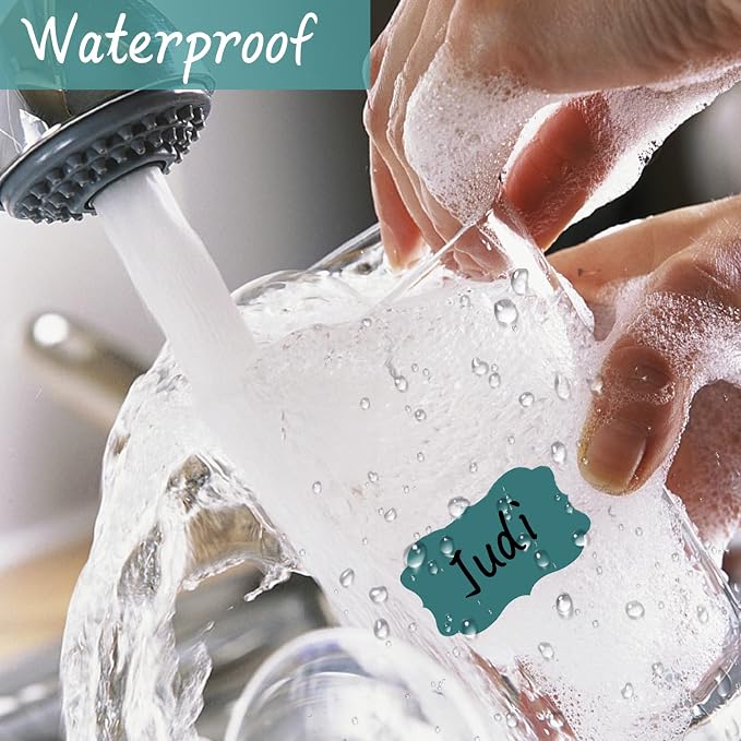 Removable Label Stickers for Jars, Self-Adhesive Chalkboard Labels Waterproof - Image 6