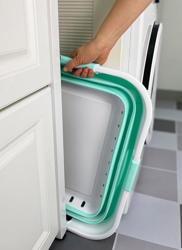 SAMMART 42L Set of 2 Plastic Foldable Storage Basket/Container - Image 3