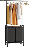 Laundry Sorter Cart With Hanging Clothes Rack, Removable Drying Rack, Laundry by Unknown