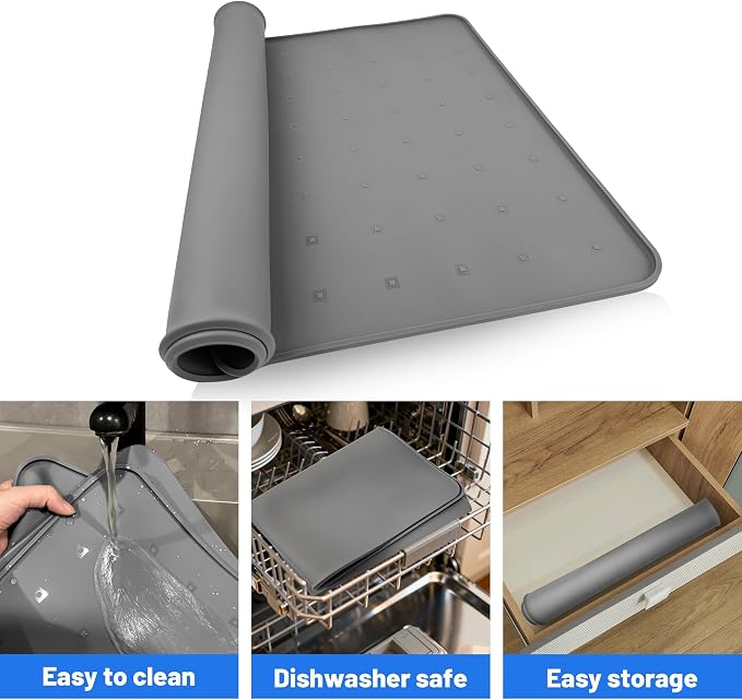 1 Pack 26" x 18" Washer and Dryer Topper, Silicone Washer Dryer Countertop - Image 5