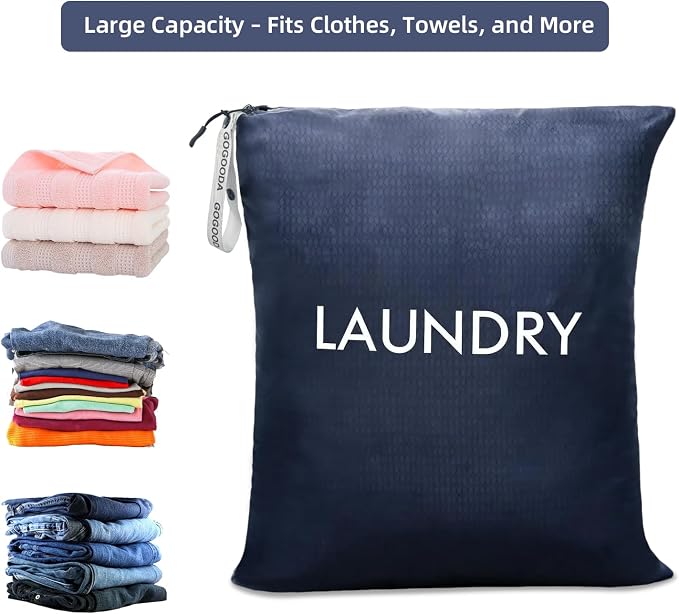 GOGOODA Travel Laundry Bags – Packable & Splash-Resistant Clothes Organizer - Image 3