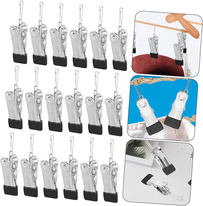 20pcs Clothes Drying Clips Non- Grip - Image 5