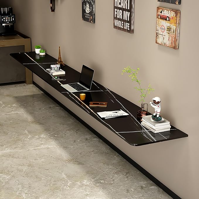 Folding Wall-Mounted Drop-Leaf Table Wall Mounted Folding Workbench Laundry by Home