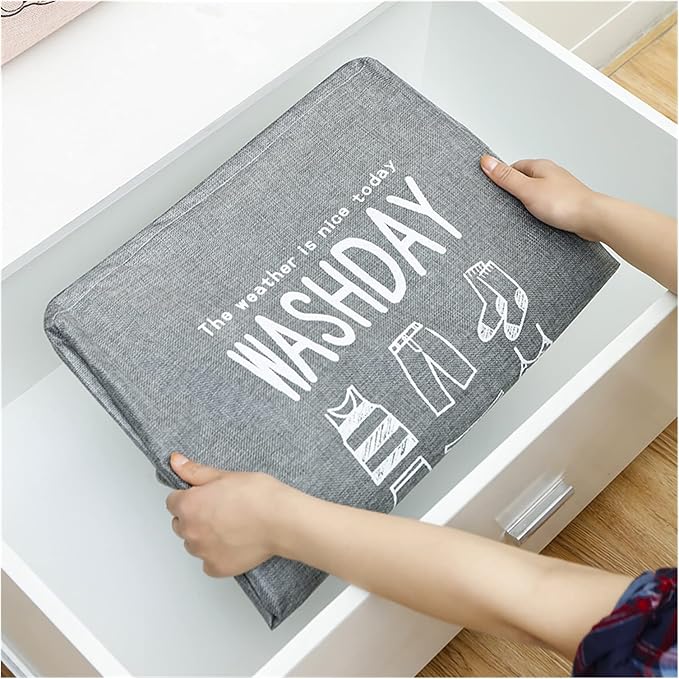 75L Large Laundry Basket, Foldable Storage Laundry Hamper - Image 5