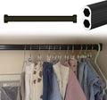 Small Wardrobe Hanging Rail Silver Black Champagne, 50 75 100 120 140 Cm Closet by Unknown