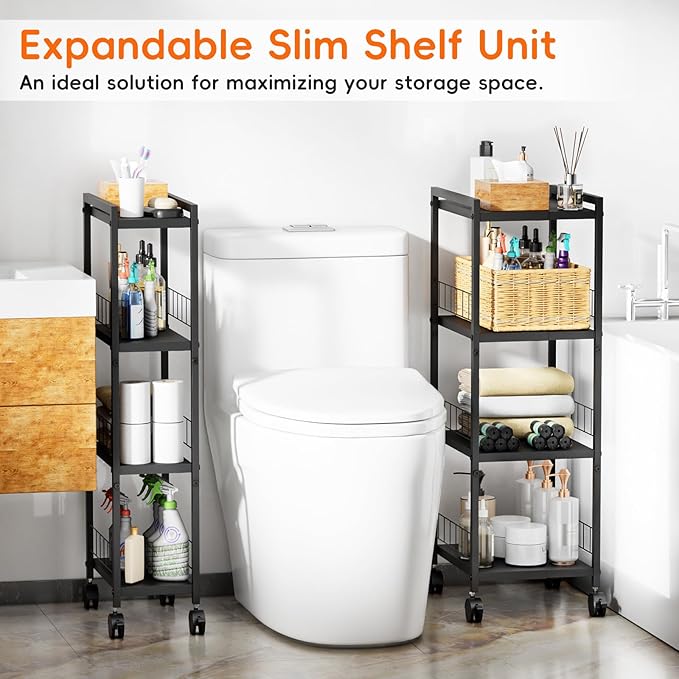 Expandable Slim Storage Cart - Image 4