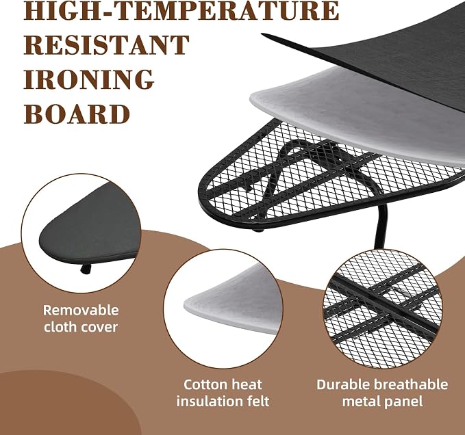 Mini Ironing Board Tabletop Ironing Board Compact Foldable Iron Board Thick - Image 2