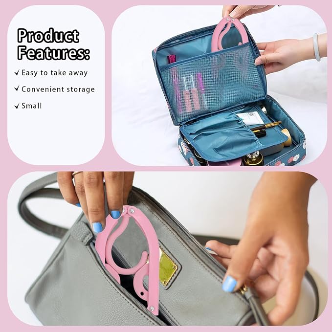 6PCS Portable Folding Clothes Hangers Clothes Drying Rack - Image 3