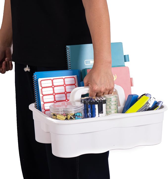 Matthew Large Plastic Tote Tool & Deluxe Supply Cleaning Caddy - Image 4