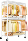 P5 Plus Rolling Clothes Rack Heavy Duty, Clothing Racks by UlifHome