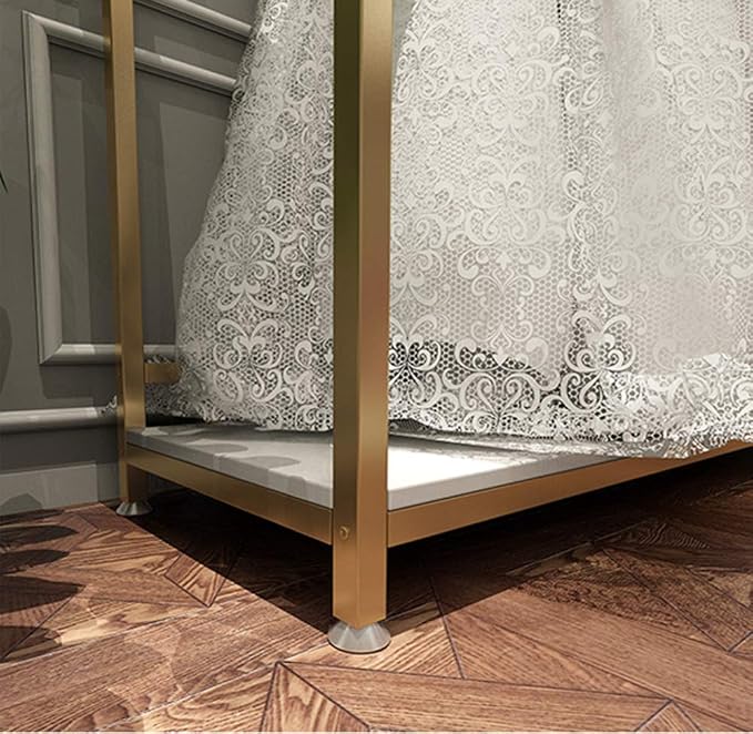 HOMEKAYT Gold Clothing Racks - Image 5