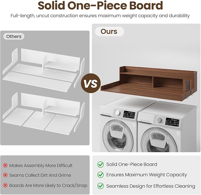 Upgraded 2-Tier Washer and Dryer Countertop - Image 7