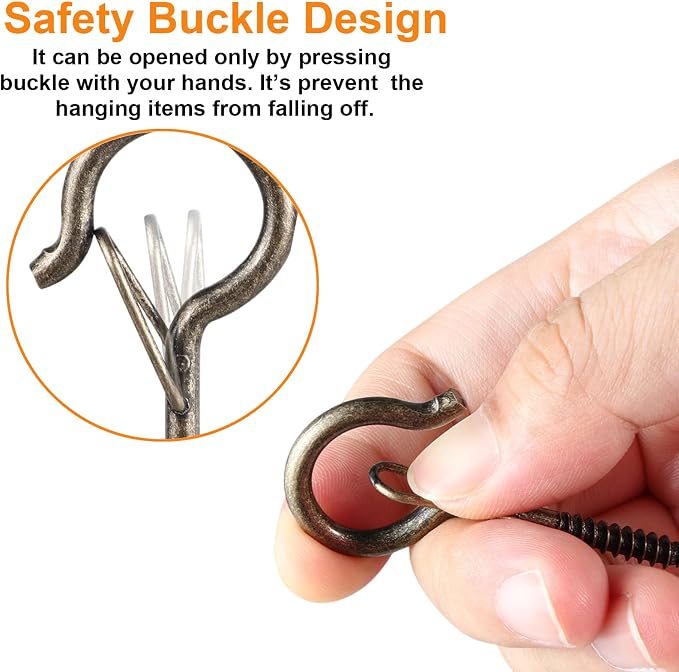 25 PCS Screw-in Hooks for Outdoor String Lights, Q Hangers Hooks Outdoor for - Image 7