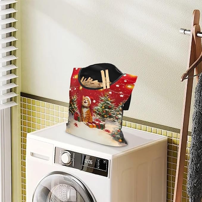 Cute Cat Clothes Pin Hanging Bag - Image 3