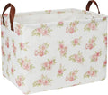 Rectangular Pink Flower Basket for Girls, Storage Bin by NTAOHAMPER
