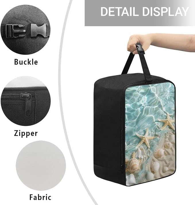 Beach Starfish Shell Travel Iron Storage Bag - Image 5
