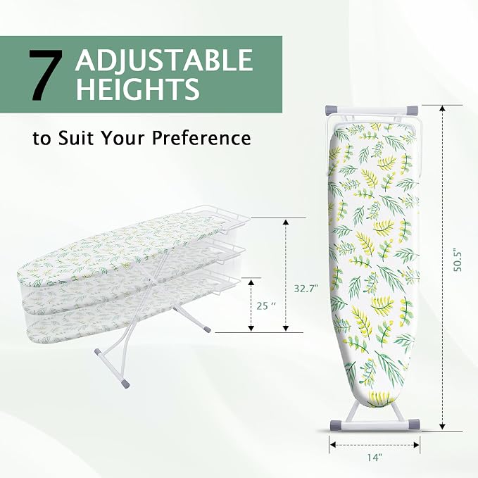 SheeChung Ironing Board 13"x43", Foldable Ironing Boards - Image 2