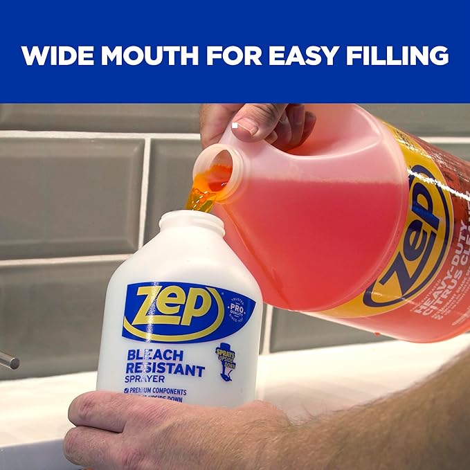 Zep Bleach Resistant Professional Sprayer Bottle - 32 oz - ZUPRO2-30 Foot - Image 6