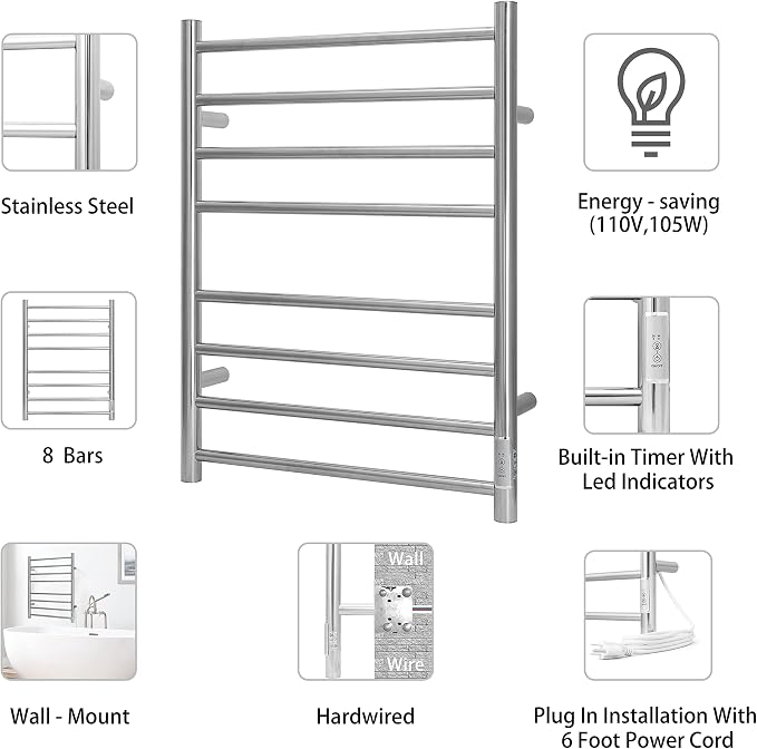 KEG Towel Warmer Wall Mounted - Image 4
