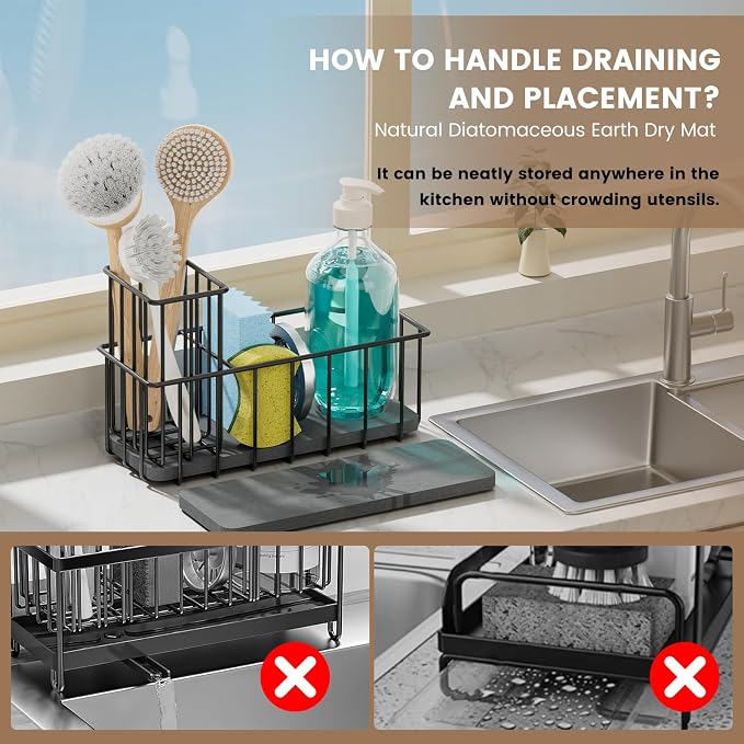Kitchen Sink Countertop Sponge Holder - Image 5