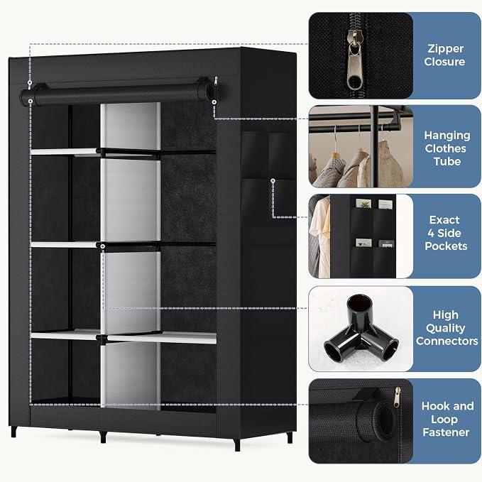 NEWBULIG Portable Fabric Clothes Rack - Image 5