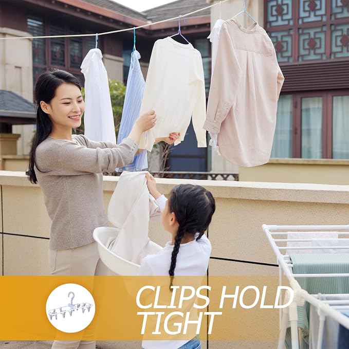 GLEAVI Foldable Blue Laundry Drying Rack - Image 6