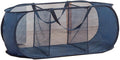 Mesh Laundry Hamper Basket, Sturdy 3 Compartments Laundry Basket, Foldable Pop by TANOVCEP