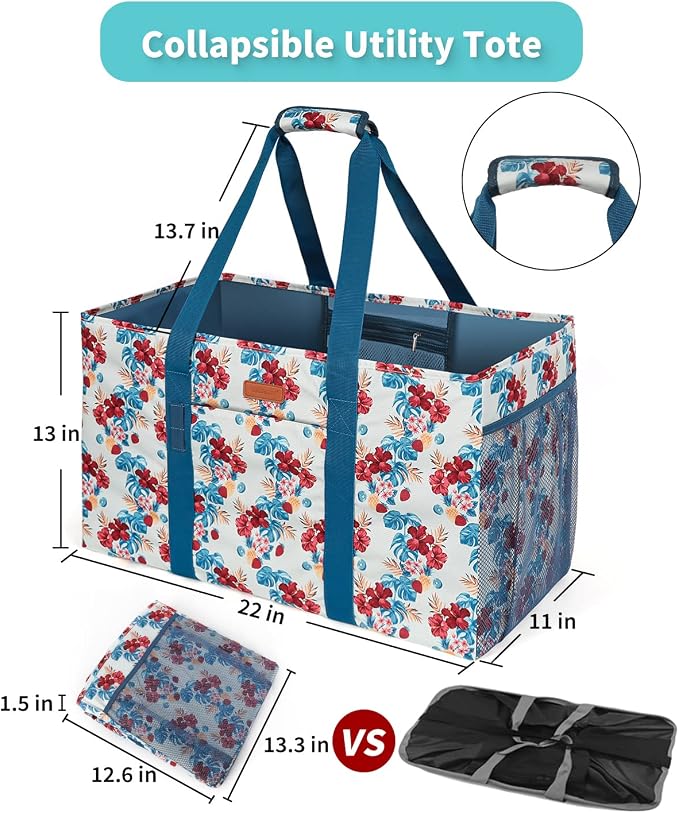 WONDAY Extra Large Reusable Grocery Bag Carrier - Image 5