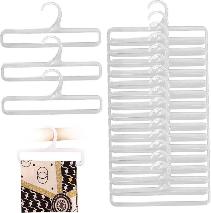 Towel Hanger, Scarf Hanger 50Pcs 6.7x3.2in Flexible Leggings Rectangular Pants by Peosaard