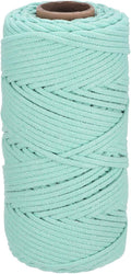 Rebower Macrame Cord 4mm x 109 Yard, Natural Cotton Macrame Rope Twisted by Rebower