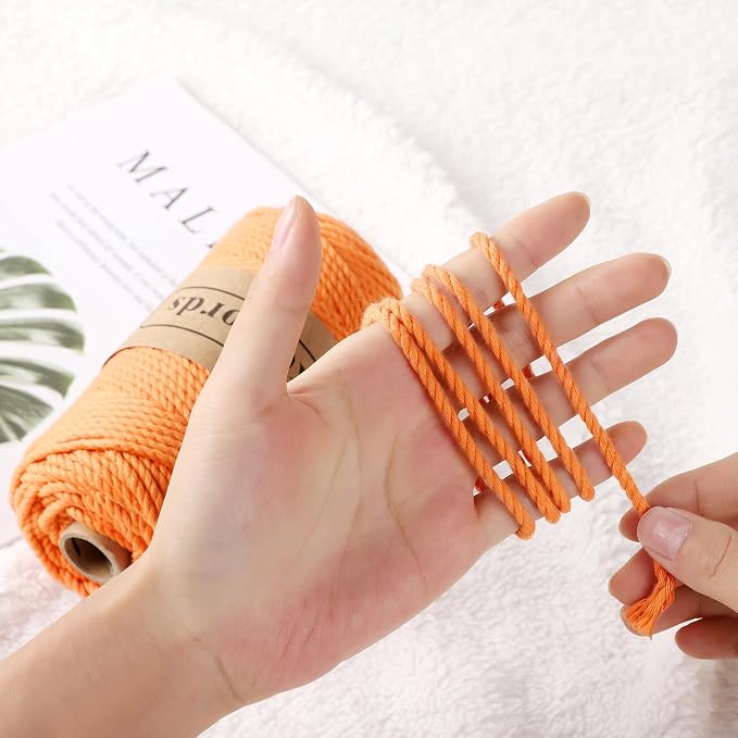 Cotton Macrame Cord 3mm x 100m, 3 Strand Twisted, Macrame Rope, Macrame String - Image 3