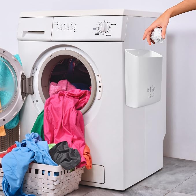 Magnetic Lint Bin for Laundry Room Organization and Storage, Waste Holder and - Image 9