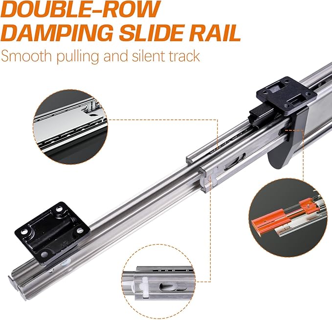 Pull Out Valet Rods for Closets, Clothes Hanger Rail Slide Out Adjustable Heavy - Image 3