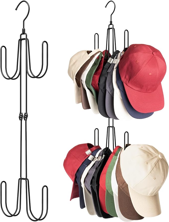 Hat Hangers for Closet, Stainless Steel Hat Organizer, Hat Racks for Baseball by Unknown