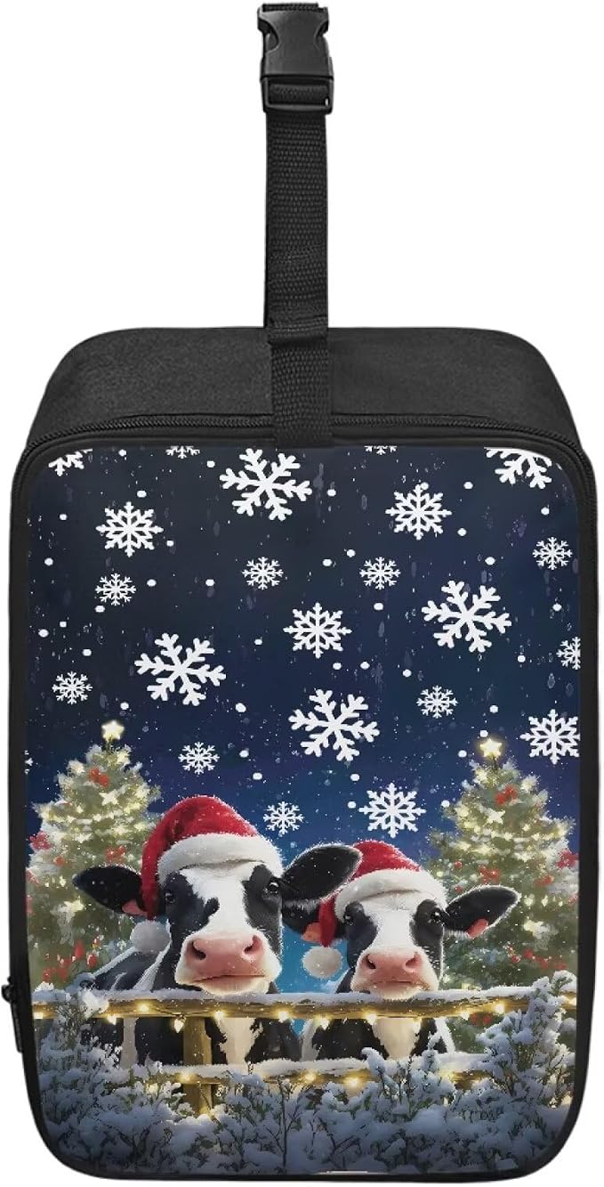 Christmas Cow Printed Clothes Iron Storage Bag Polyester Organizer Case by Unknown