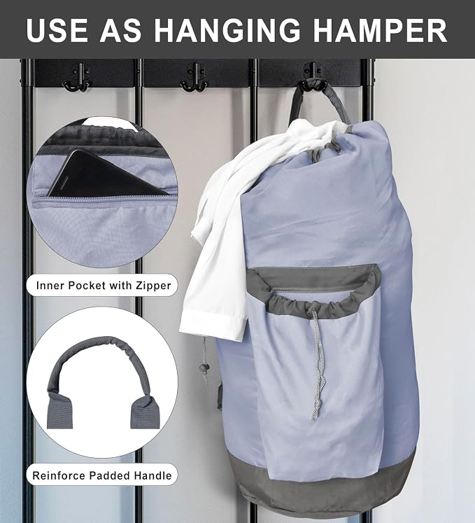 Laundry Bag Extra Large Heavy Duty, Laundry Backpack - Image 3