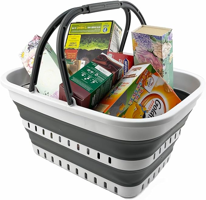 SAMMART 26L Collapsible Plastic Laundry Basket - Image 6