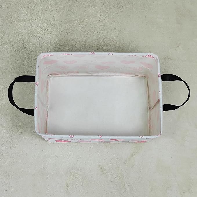 LANGYASHAN Rectangular Storage Bin Collapse Canvas Fabric Cartoon Storage Basket - Image 7