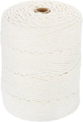 HARFINGTON Natural Macrame Cord 3mm x 328 Yards 4 Strand Twisted Cotton Macrame by HARFINGTON