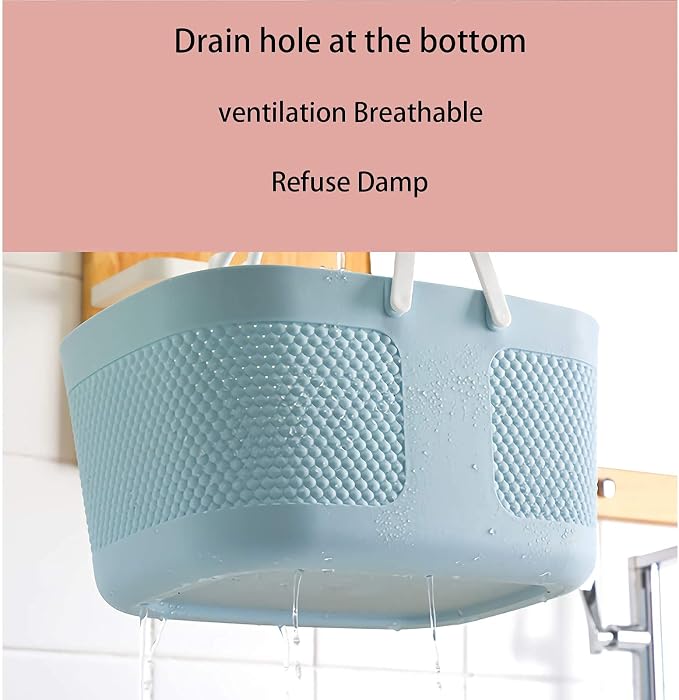 Shower Caddy Basket, Portable Large Capacity Thickened Plastic Organizer - Image 4