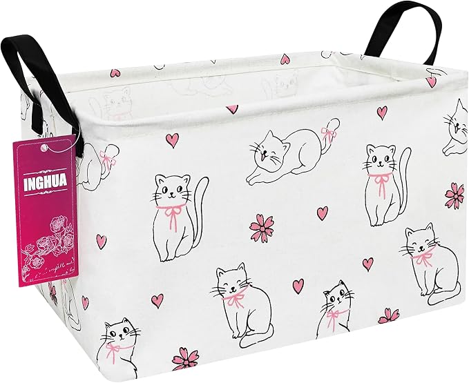 Rectangular Storage Basket Fabric Organizer Bin by INGHUA