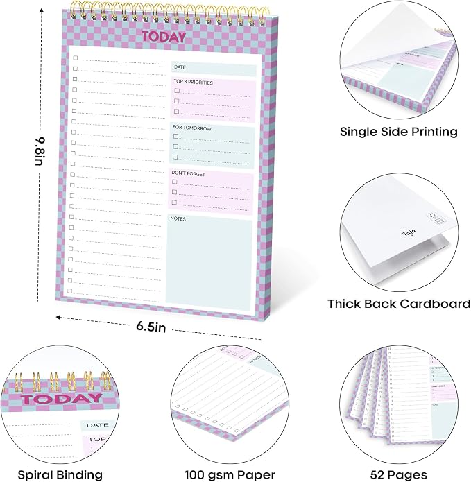 Taja 6 Pack of To Do List Notepad - Image 7