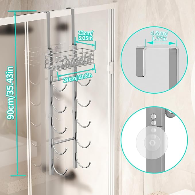 HapiRm Towel Racks for Bathroom Storage - Image 7