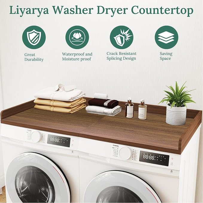 Wood Washer Dryer Countertop - Image 2