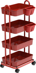 Simple Houseware 4-Tier Multifunctional Rolling Utility Cart by SimpleHouseware