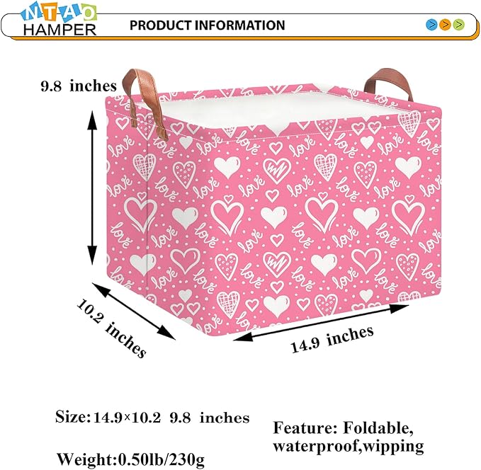 Rectangular Storage Basket Empty, Collapsible Gift Basket - Image 6