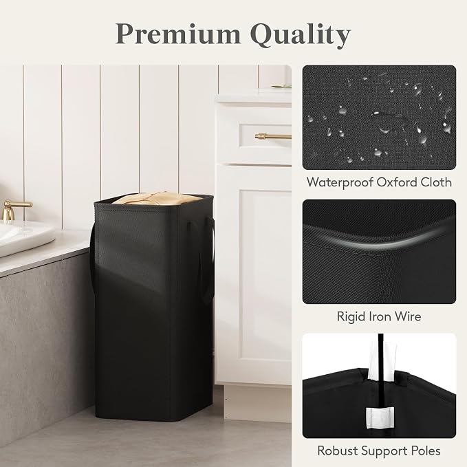Lifewit 50L Slim Laundry Hamper, Narrow Small Laundry Basket - Image 4