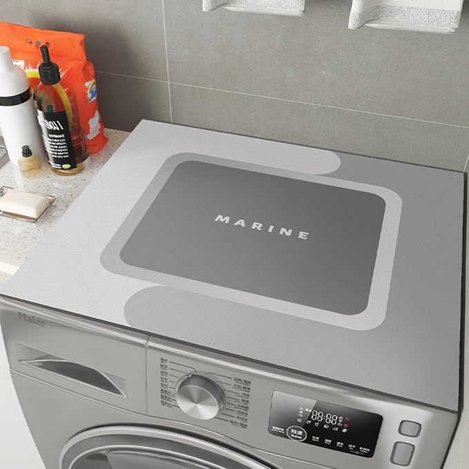 Marine Print Washing Machine Mat by BANEBOR