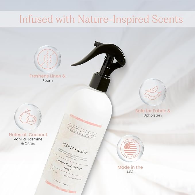 FIELD FLEUR Peony Blush Linen & Room Spray 15.5 oz - Image 5