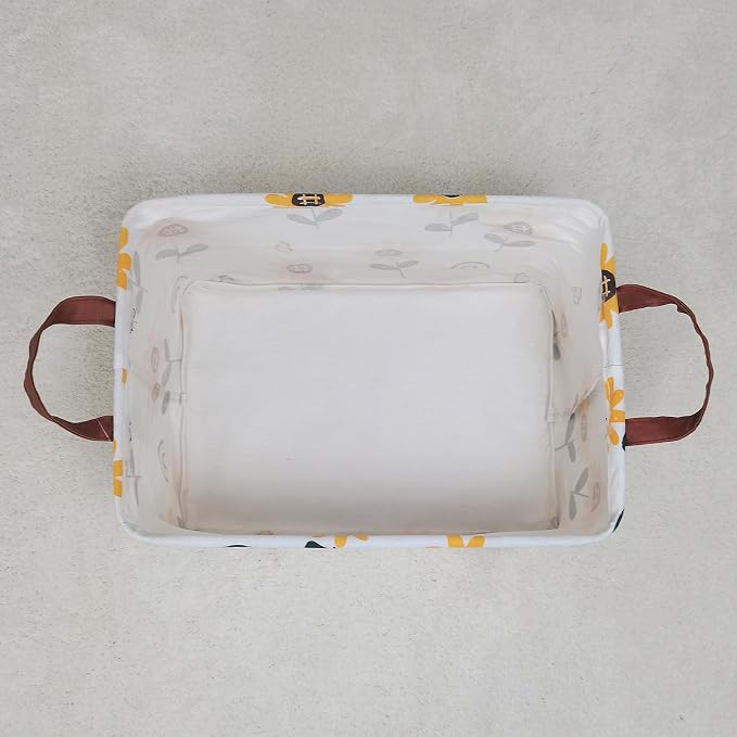 FANKANG Storage Bins, Nursery Hamper Canvas Laundry Basket Foldable - Image 8